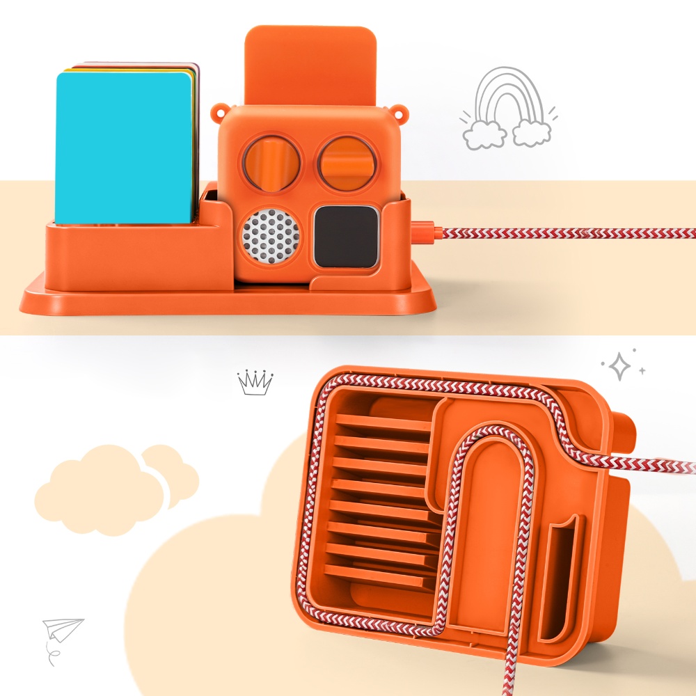 Audio Music Box - กล่องเก็บการ์ดสำหรับเครื่องเล่น Yoto Mini และการ์ดเพลง อุปกรณ์จัดเก็บป้องกันการสูญหาย ที่วางบนโต๊ะสำหรับระบบเสียงเด็ก