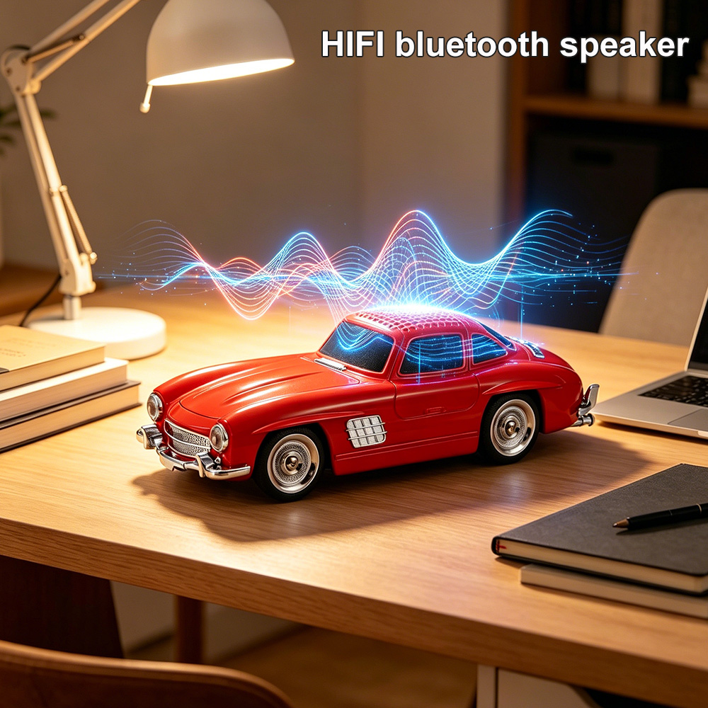 Apple Music Audio Quality - WS300SL ลำโพงบลูทูธไร้สายแบบย้อนยุคแบบชาร์จไฟได้ HIFI คุณภาพเสียงที่น่าทึ่งอุปกรณ์เสียงรองรับการ์ด TF ยูดิสก์วิทยุ