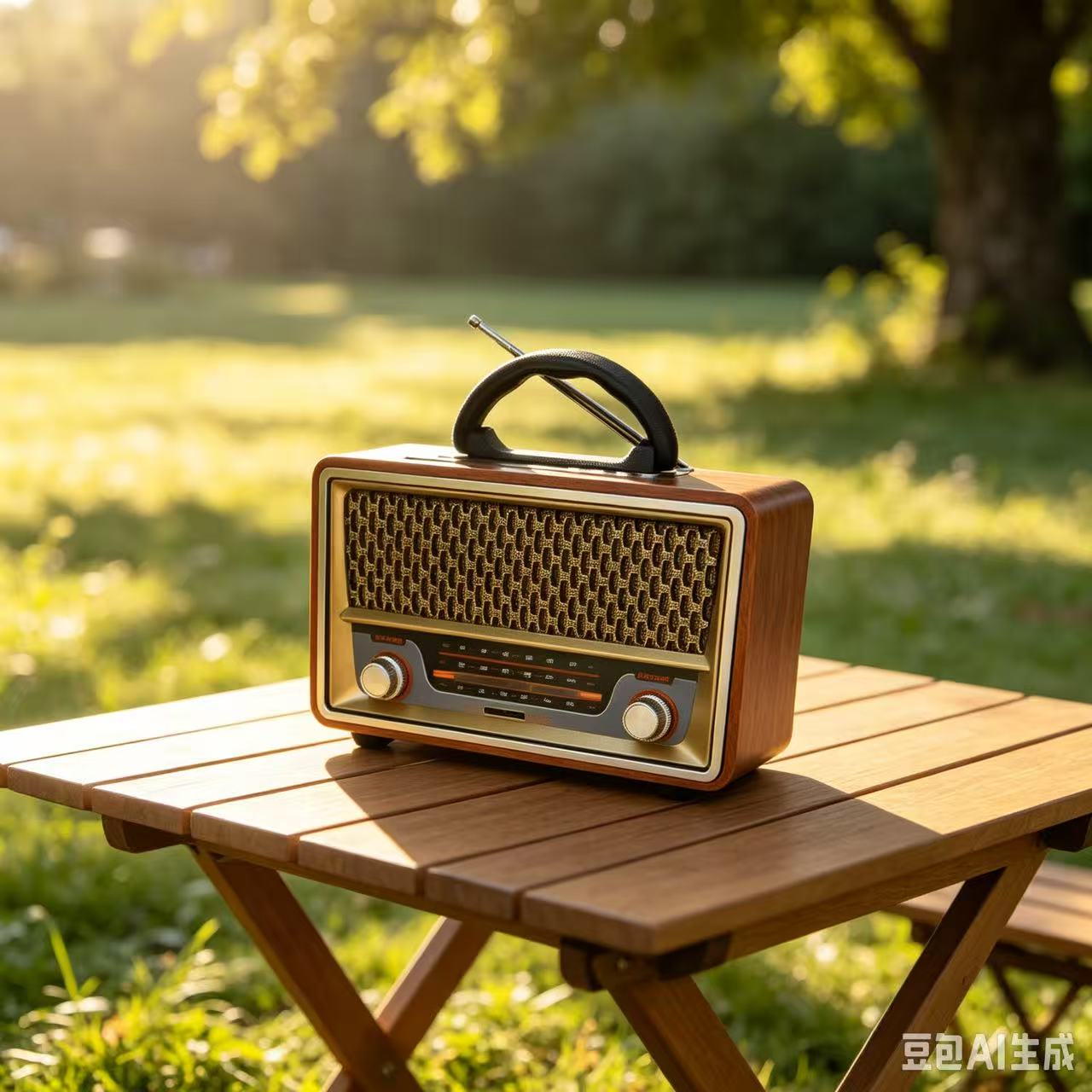 Apple Music Audio Quality - วิทยุพกพาไม้คุณภาพสูงสไตล์เรโทร เครื่องเล่นเพลง AM/FM/SW พร้อมลำโพงบลูทูธมัลติฟังก์ชัน ซับวูฟเฟอร์ และรองรับการ์ดเสียง
