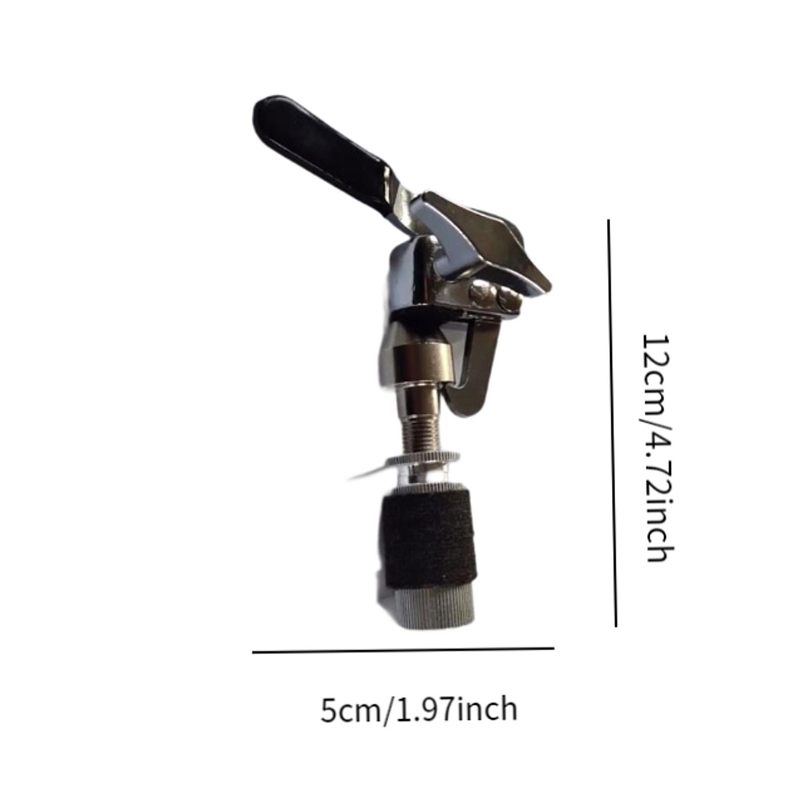 Cymbal Hi Hat - คลัตช์ไฮแฮทแบบปลดเร็ว ผลิตจากโลหะผสมสังกะสี ขนาด 12 ซม. ที่ยึดฉาบสำหรับอุปกรณ์เสริมสำหรับกล่องใส่เครื่องดนตรีประเภทเพอร์คัชชัน