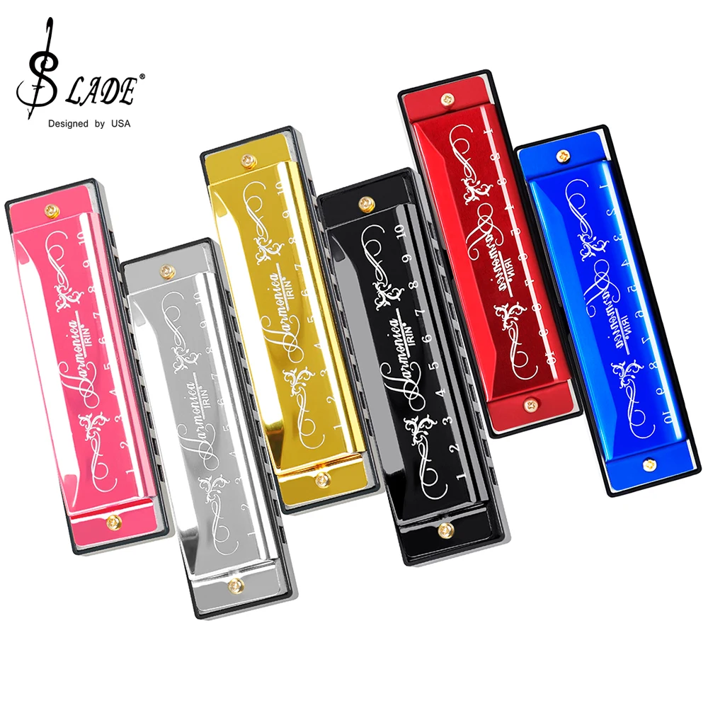 Harmonica 10 Hole - SLADE Harmonica Professional 10 หลุม 20