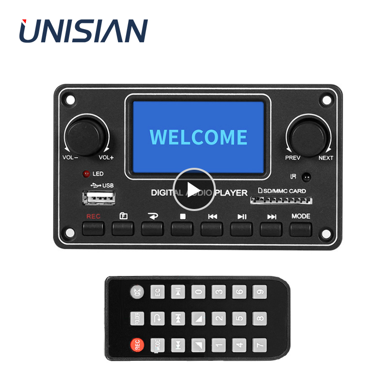 Audio Music App - โมดูลเครื่องเล่น LCD UNISIAN MP3 จอแสดงผล 28*64