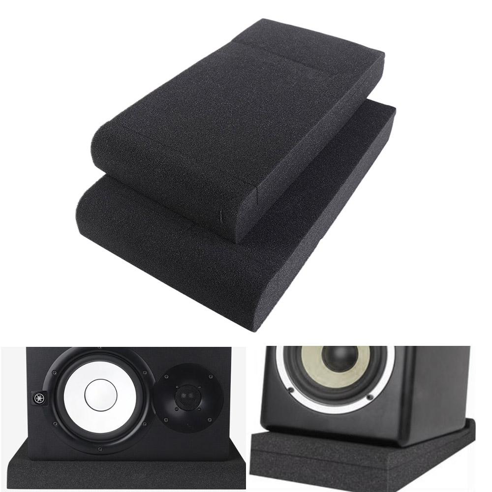Studio Monitor Speaker - แผ่นแยกแผ่นซับเสียงลำโพงสำหรับจอมอนิเตอร์สตูดิโอ, 1ชุดแผ่นป้องกันการกระแทกป้องกันการลื่นไถลลำโพงตั้งโต๊ะฟองน้ำแบบแยก33x27x4cm