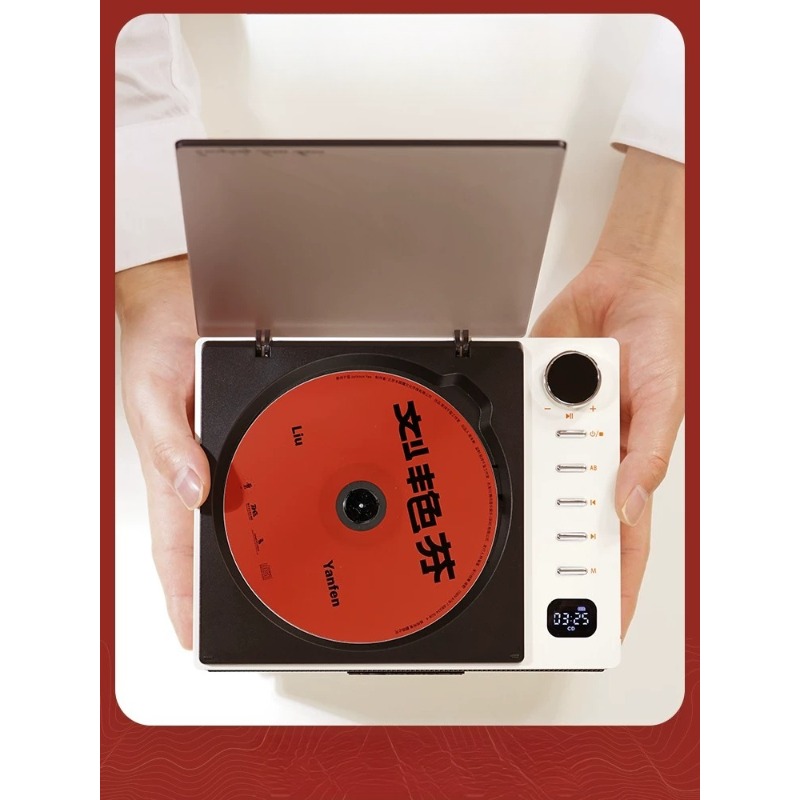 Audio Music Grading - เครื่องเล่นแผ่นเสียงออลอินวัน ระดับออดิโอไฟล์ รุ่นวินเทจ K100 เล่นแผ่นซีดีและแผ่นอัลบั้ม