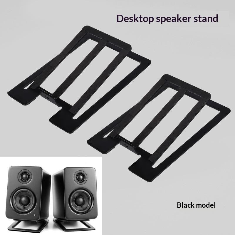 Studio Monitor Speaker - ขาตั้งลำโพงแบบตั้งโต๊ะรุ่นใหม่ 2 ชิ้น แผ่นโฟมกันกระแทกสำหรับลำโพงมอนิเตอร์ในสตูดิโอ ลำโพงเกมมิ่ง ช่วยเพิ่มเสียงและลดการสั่นสะเทือน