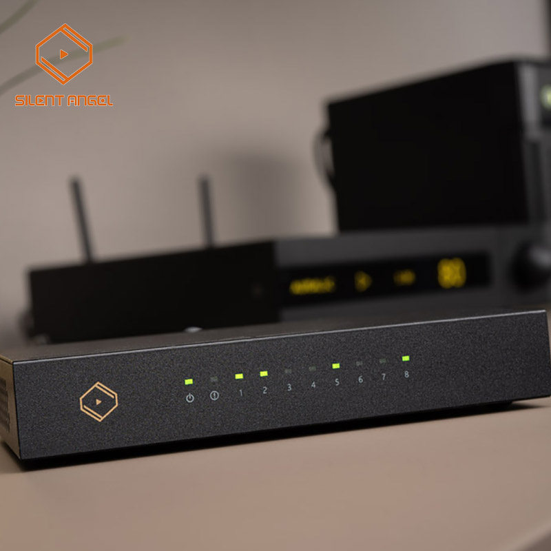 Audio Music Grading - เราเตอร์สตรีมมิ่ง Silent Angel N8 ระดับเสียงเพลงคุณภาพสูง พร้อมสวิตช์เครือข่ายสำหรับการสตรีมมิ่ง