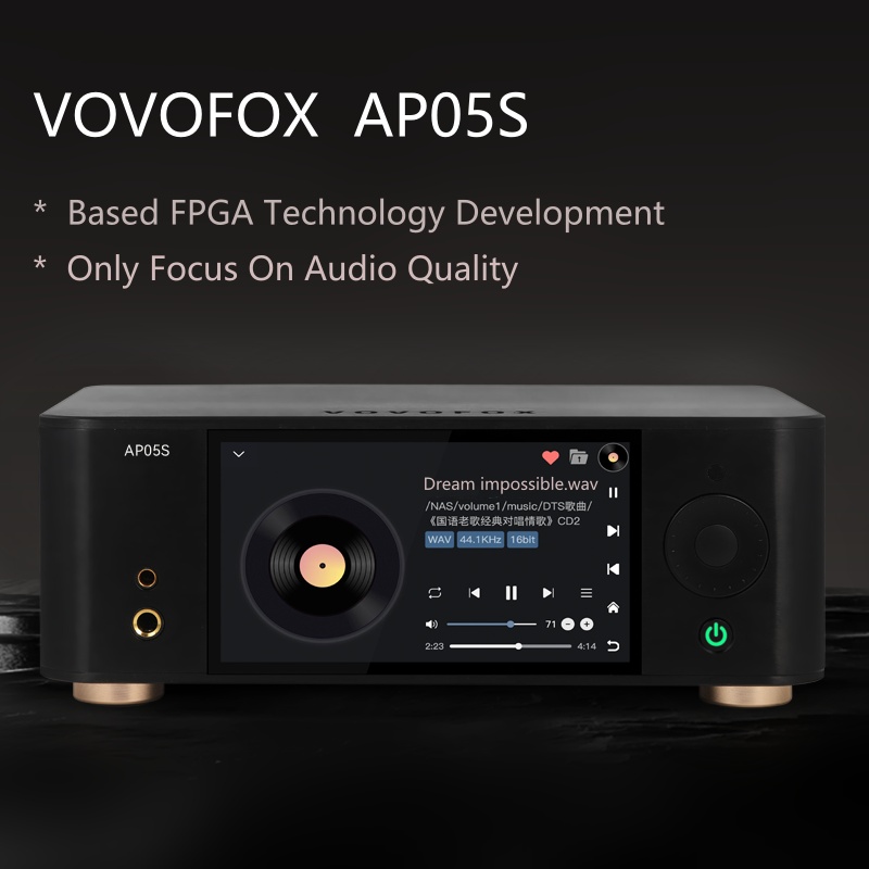 Audio Music App - VOVOFOX-HiFi AP05S เครื่องเล่นเพลงแบบไม่สูญเสียข้อมูล ระบบเสียง FPGA รองรับ