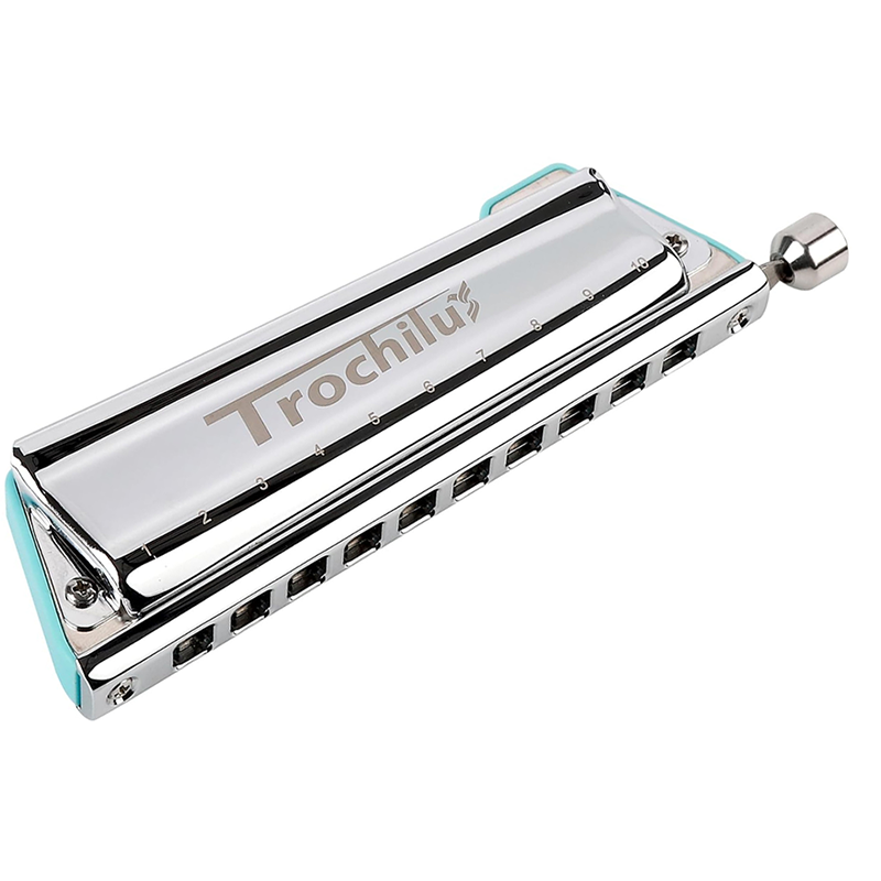 Harmonica 10 Hole - JDR Trochilus Harmonica Blues Chromatic พิณ