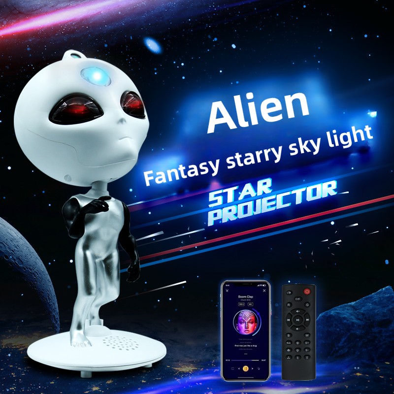 Audio Music Spotify - โปรเจคเตอร์ Alien Galaxy Star พร้อมลําโพง Bluetooth