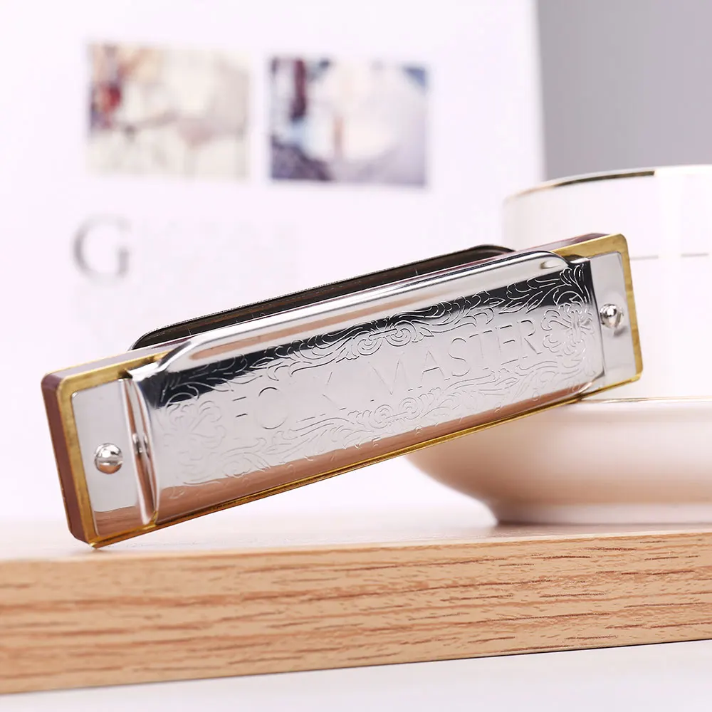 Harmonica 10 Hole - Harmonica Folk Master 1072 มาตรฐานเริ่มต้น 10