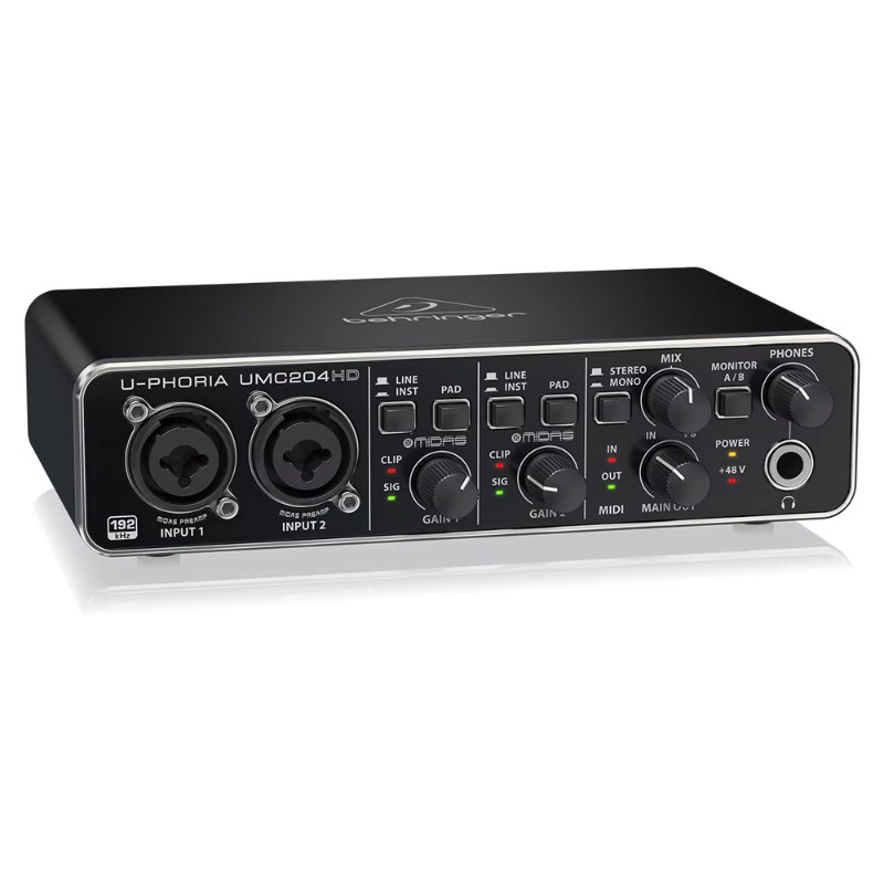 อินเทอร์เฟซเสียง Behringer UMC - Audio Interface Usb บทวิจารณ์และราคา
