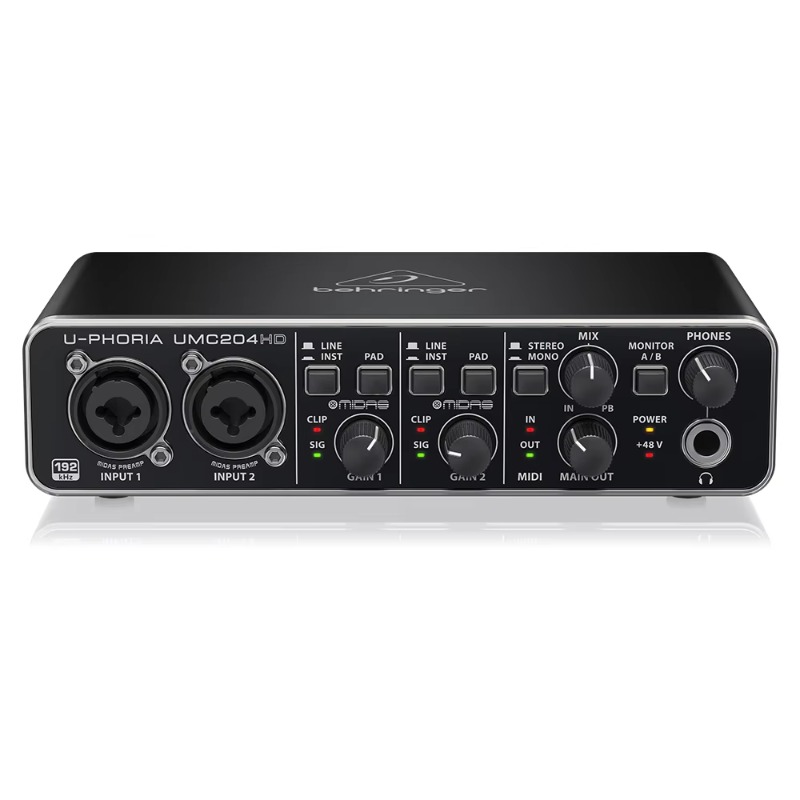 อินเทอร์เฟซเสียง Behringer UMC - Audio Interface Usb บทวิจารณ์และราคา