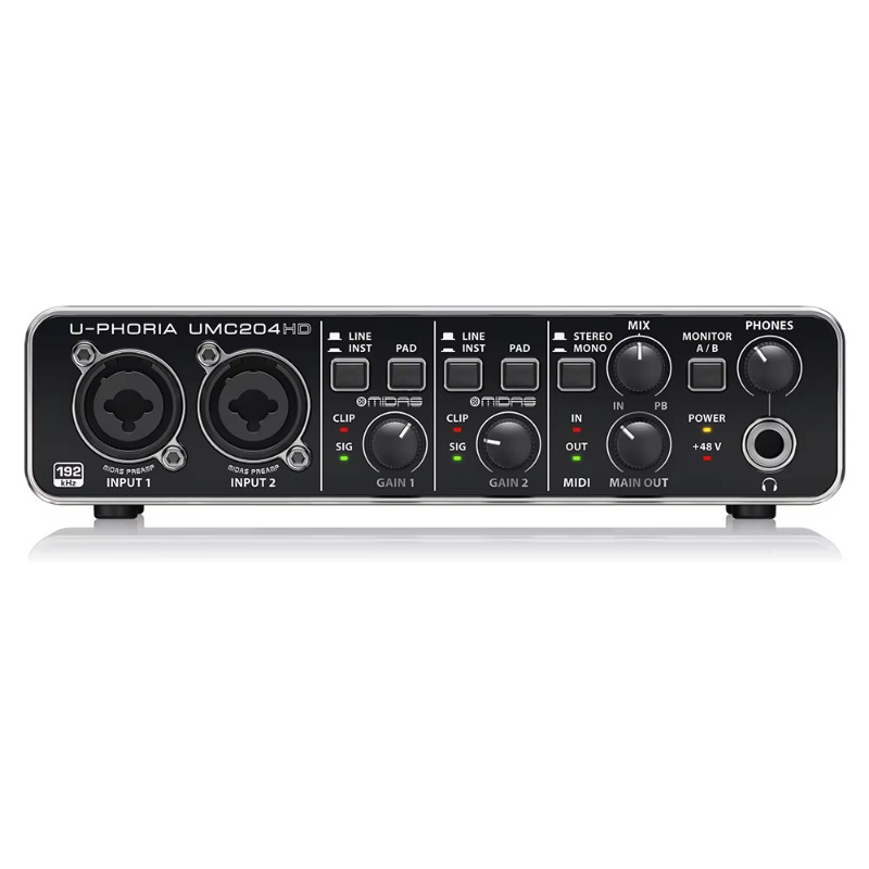 อินเทอร์เฟซเสียง Behringer UMC - Audio Interface Usb บทวิจารณ์และราคา