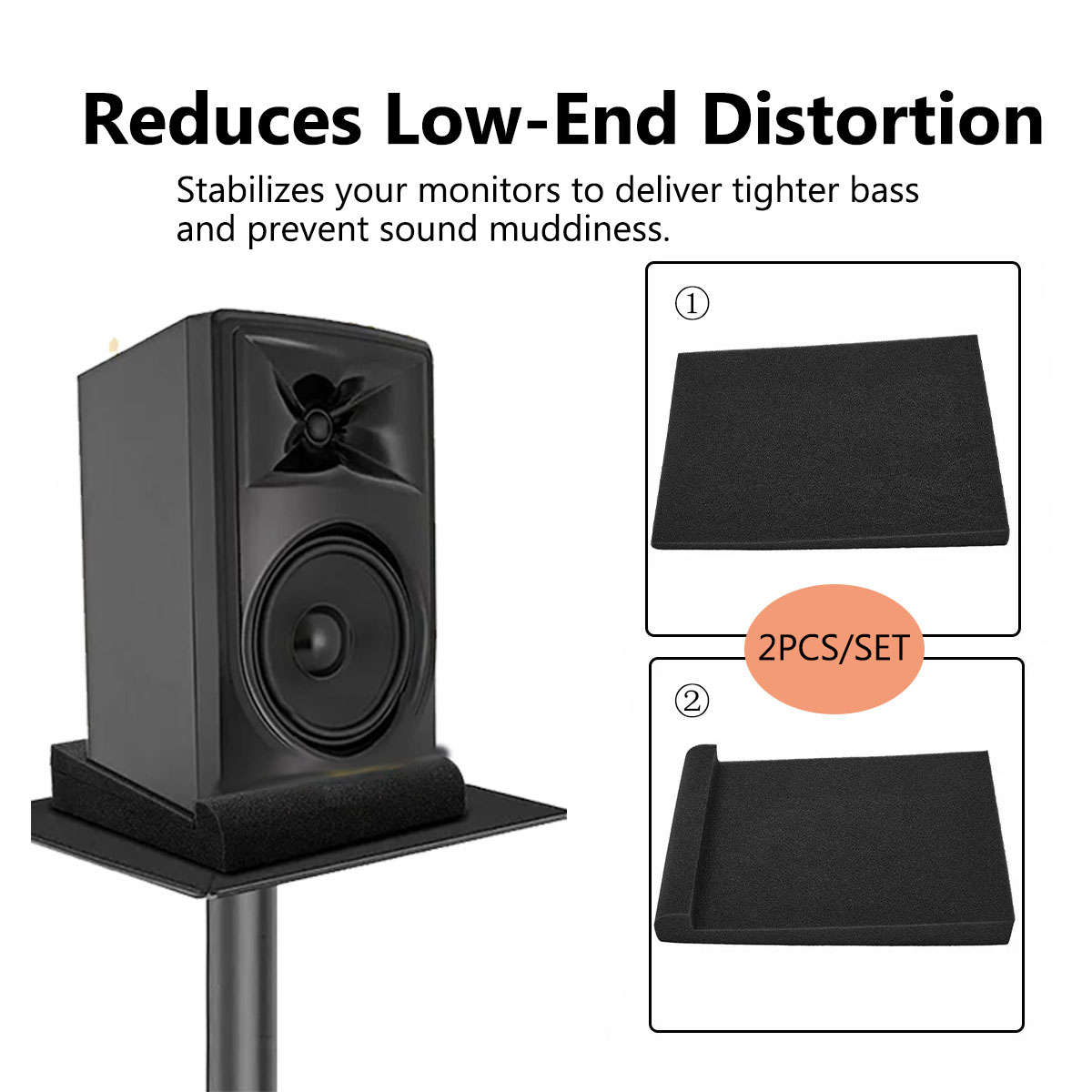 แผ่นรองกันเสียงสำหรับลำโพงสตูด - Studio Monitor Speaker บทวิจารณ์และราคา
