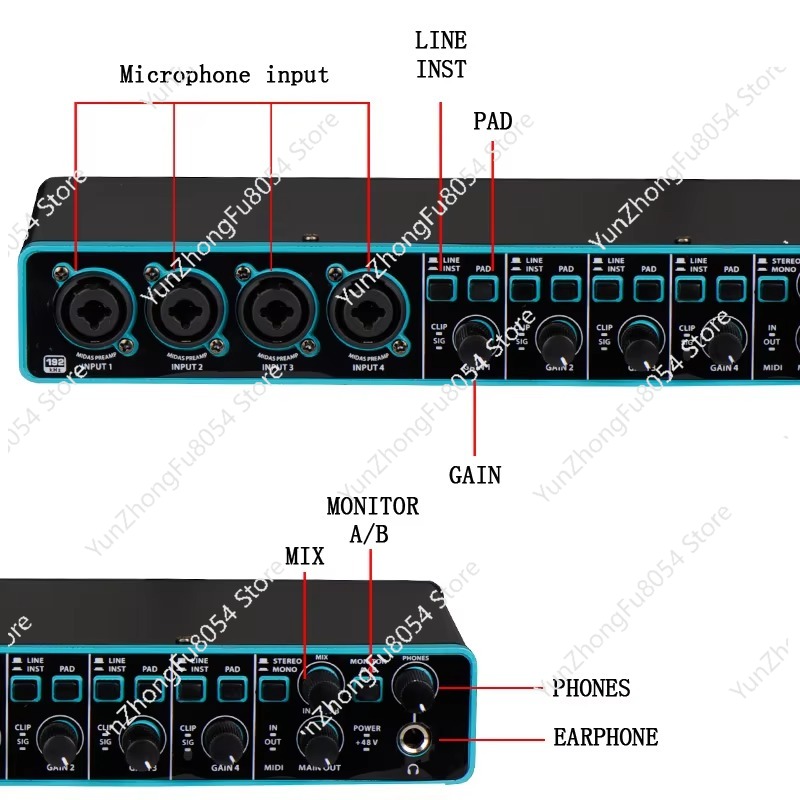 อินเทอร์เฟซเสียงคอมพิวเตอร์แบบ - Audio Interface Usb บทวิจารณ์และราคา