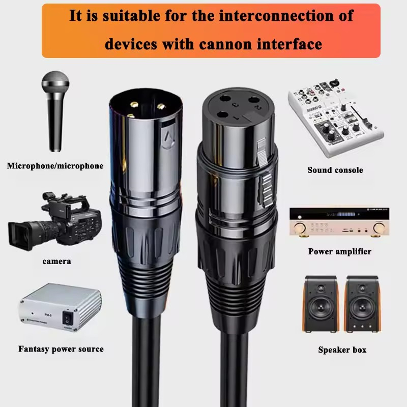 3Pin XLR สายสัญญาณเสียง XLR ชา - Audio Music Box บทวิจารณ์และราคา