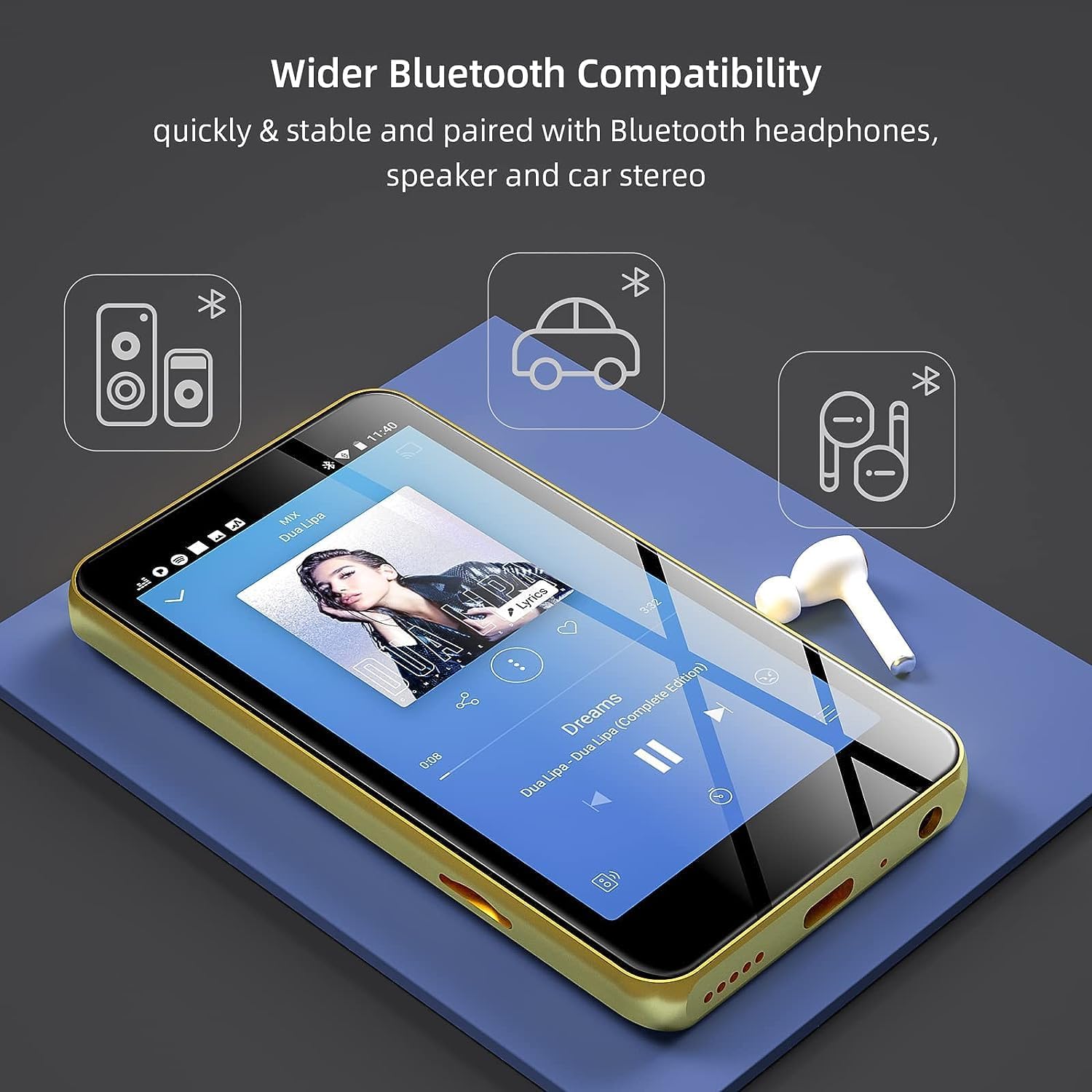 เครื่องเล่น MP4/MP3 ลำโพงบลูทู - Audio Music Spotify บทวิจารณ์และราคา