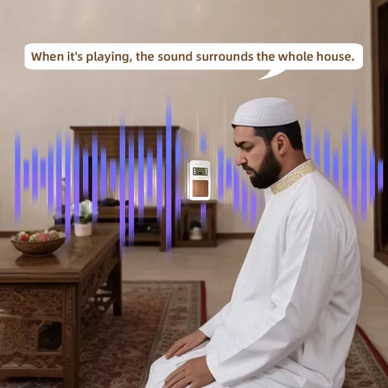 นาฬิกาอะซานพร้อมไฟกลางคืน ลำโพ - Audio Music Box บทวิจารณ์และราคา