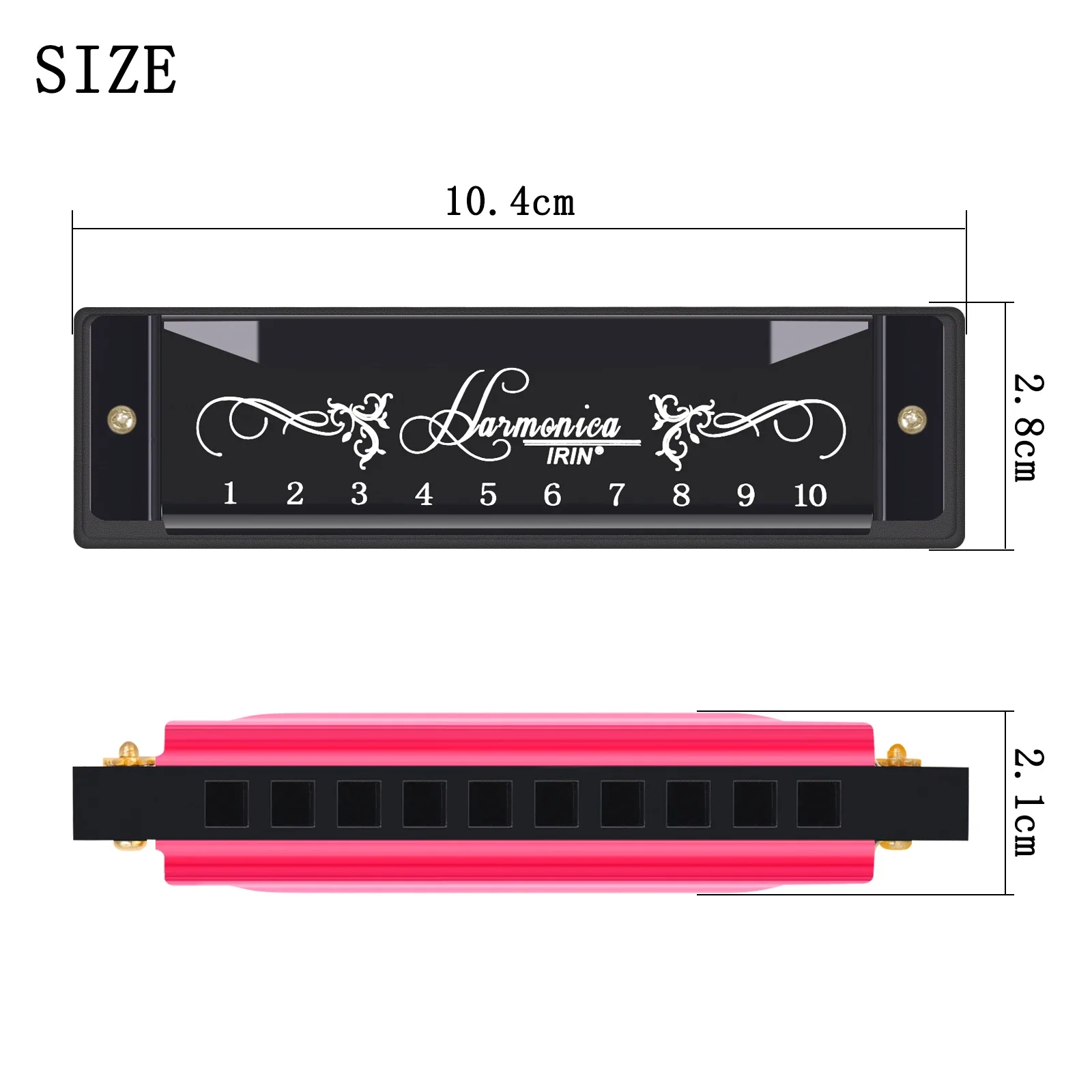 IRIN 10 หลุม 20 โทนฮาร์โมนิก้า - Harmonica 10 Hole บทวิจารณ์และราคา