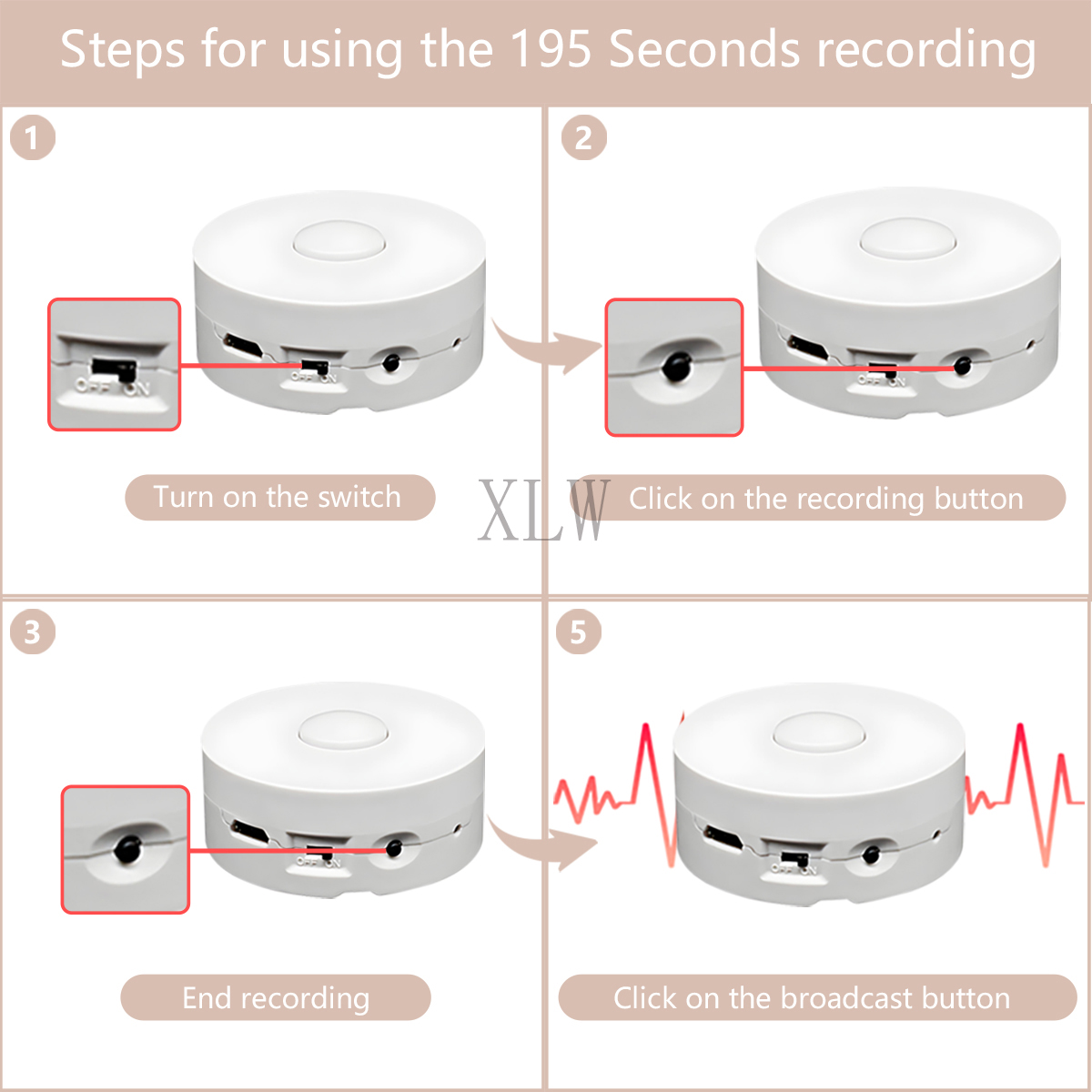 เพลงขนาดเล็กกล่องปุ่มเล่น 195s - Audio Music Box บทวิจารณ์และราคา