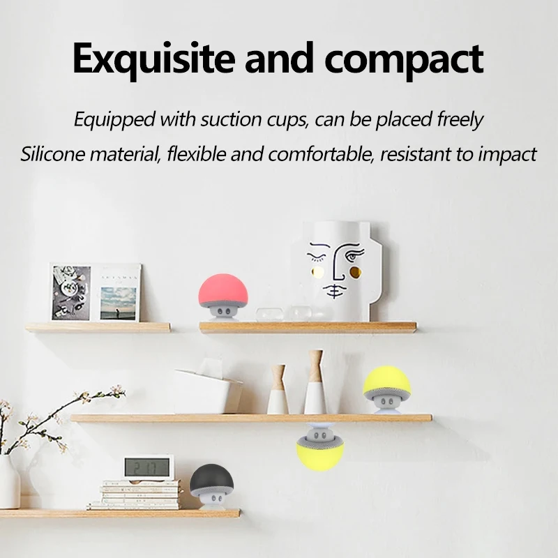มินิเห็ดลําโพงบลูทูธแบบพกพาไร้ - Audio Music Box บทวิจารณ์และราคา
