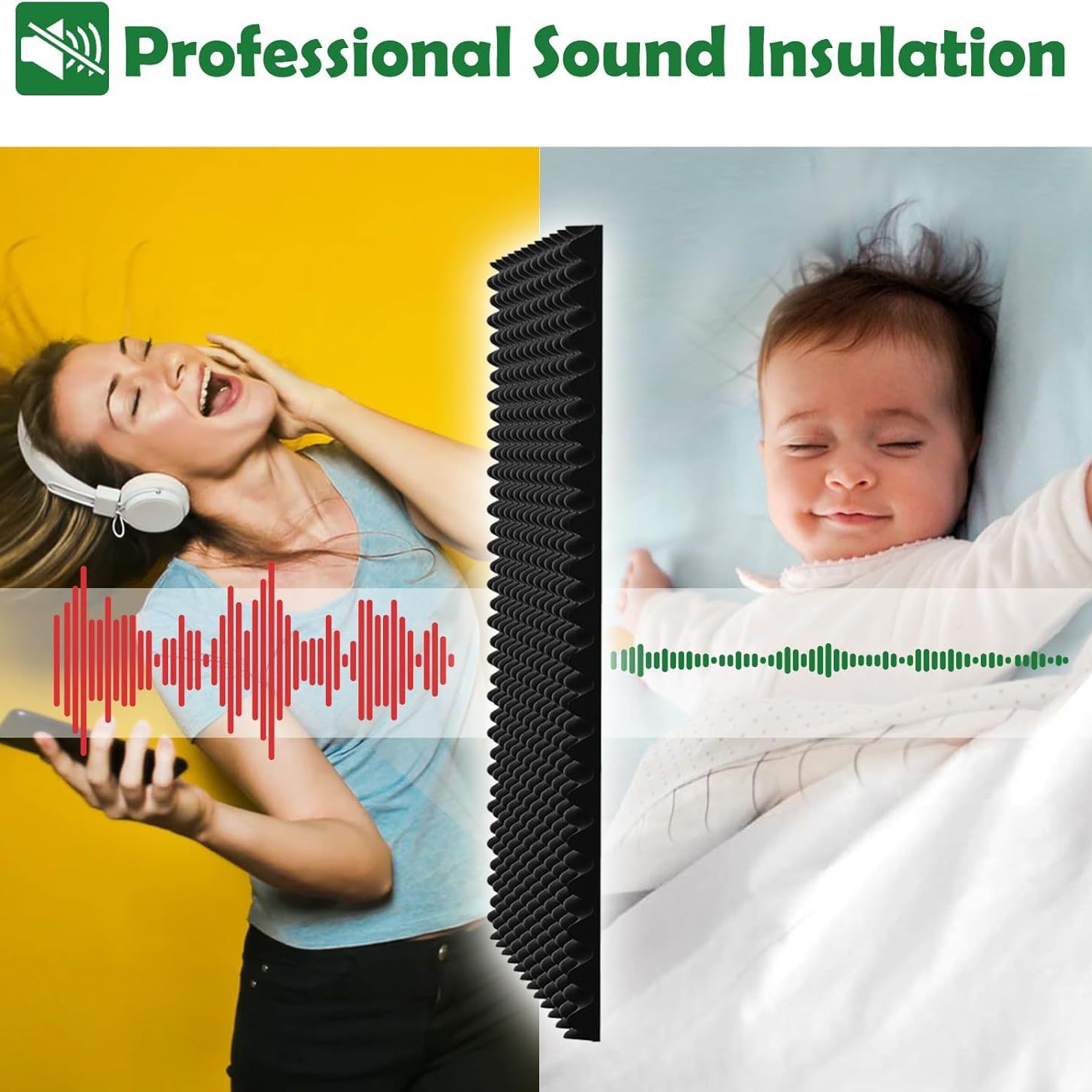 แผ่นโฟมซับเสียงแบบติดผนัง 1 ชิ - Studio Monitor Speaker บทวิจารณ์และราคา