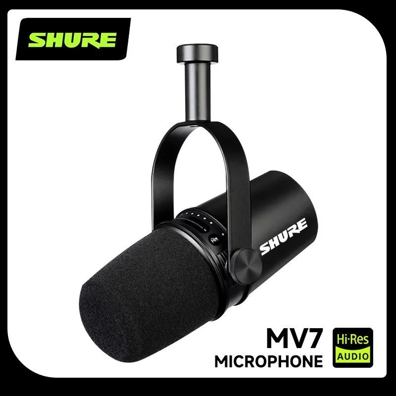 ไมโครโฟนไดนามิก Shure MV7 Hybr - Audio Interface Usb บทวิจารณ์และราคา