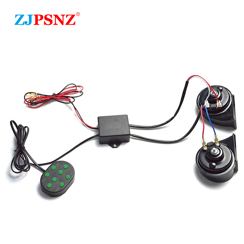 12V 8 โทน Musical Air Horn ไฟฟ - Audio Music Box บทวิจารณ์และราคา