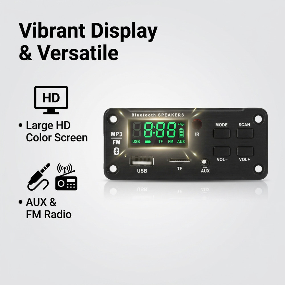 50W เครื่องขยายเสียงบลูทูธ MP3 - Audio Music App บทวิจารณ์และราคา
