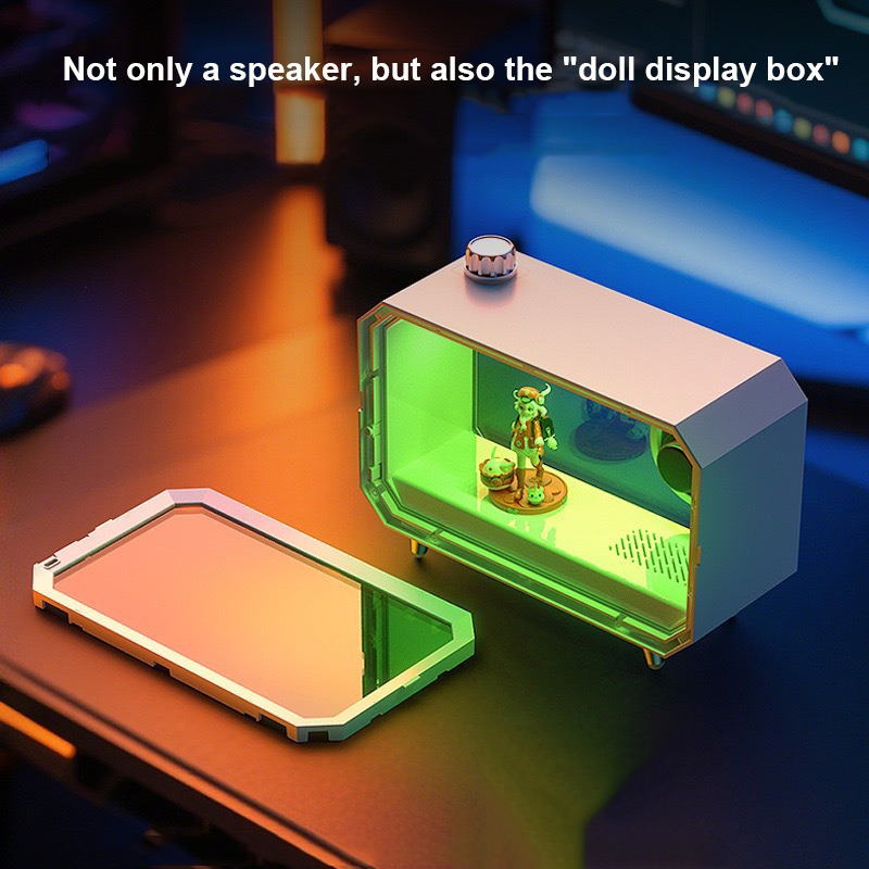 DIY ลําโพงบลูทูธโปร่งใส RGB แส - Audio Music Spotify บทวิจารณ์และราคา