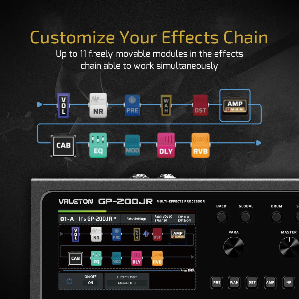 VALETON GP-200JR กีตาร์เบส Amp - Audio Interface Usb บทวิจารณ์และราคา