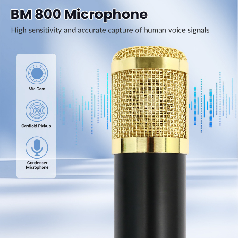 ชุดไมโครโฟนคอนเดนเซอร์ BM800 ส - Audio Music Grading บทวิจารณ์และราคา