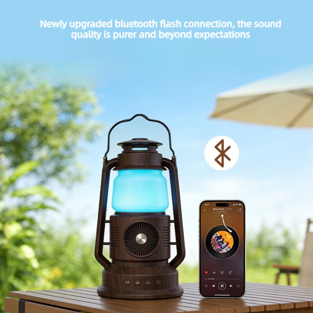 ลำโพงบลูทูธแบบโคมไฟวินเทจ พกพา - Audio Music Spotify บทวิจารณ์และราคา