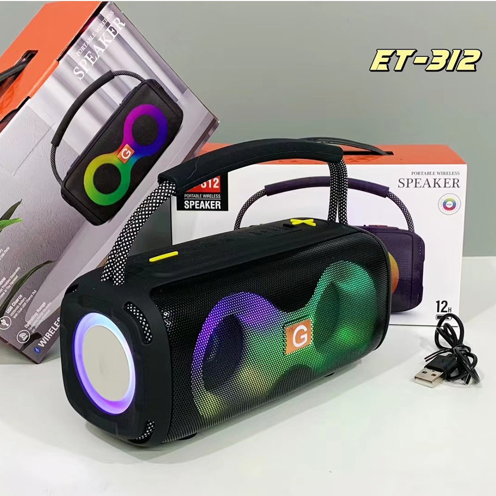 ลำโพงบลูทูธ ET-312 แบบพกพา พร้ - Audio Music Spotify บทวิจารณ์และราคา