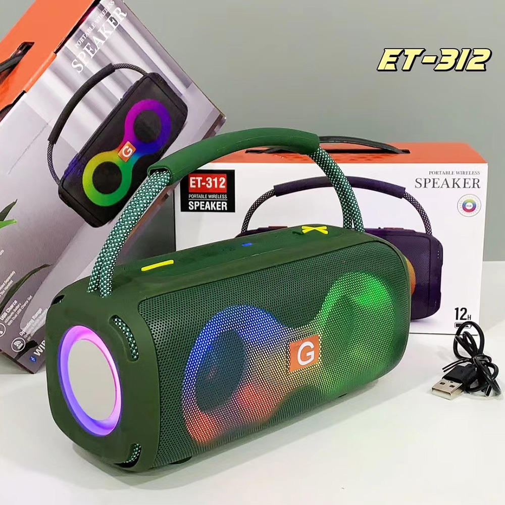 ลำโพงบลูทูธ ET-312 แบบพกพา พร้ - Audio Music Spotify บทวิจารณ์และราคา